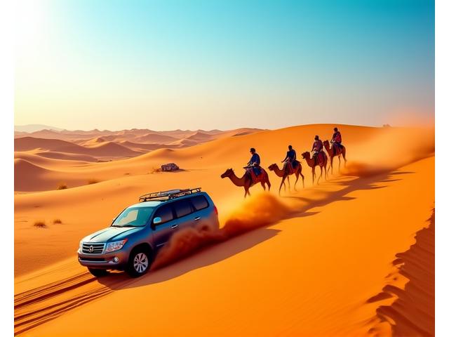 Exciting dune bashing adventure in the UAE desert